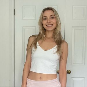 Lulu Lemon Align Tank in White.